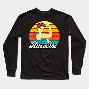 Awesome mom Long Sleeve T-Shirt